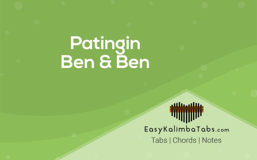 Easy Patingin Kalimba Tabs By Ben Ben Easy Kalimba Tabs