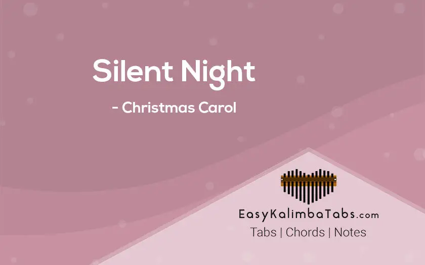 Silent Night Kalimba Tabs Christmas Carol