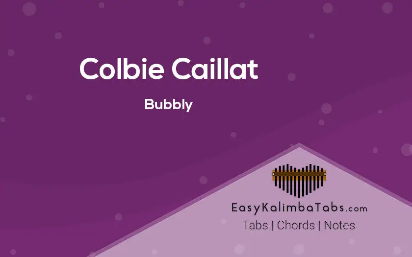 Colbie Caillat Bubbly Kalimba Tabs