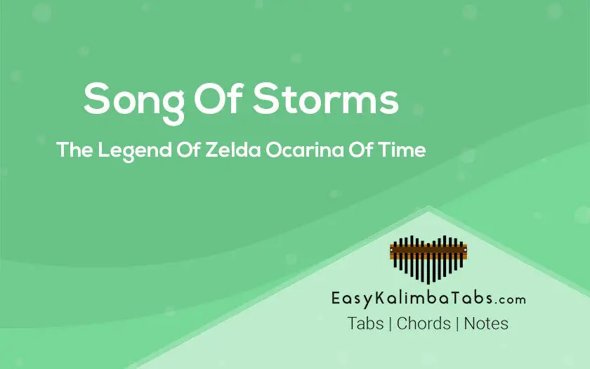 Song of Storms Kalimba Tabs and Chords