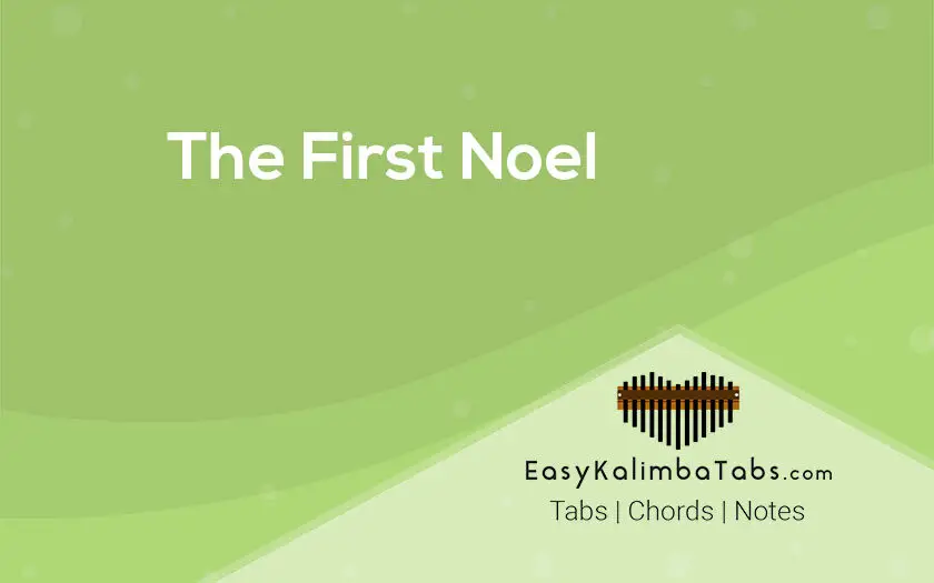 The First Noel Kalimba Tabs and Chords